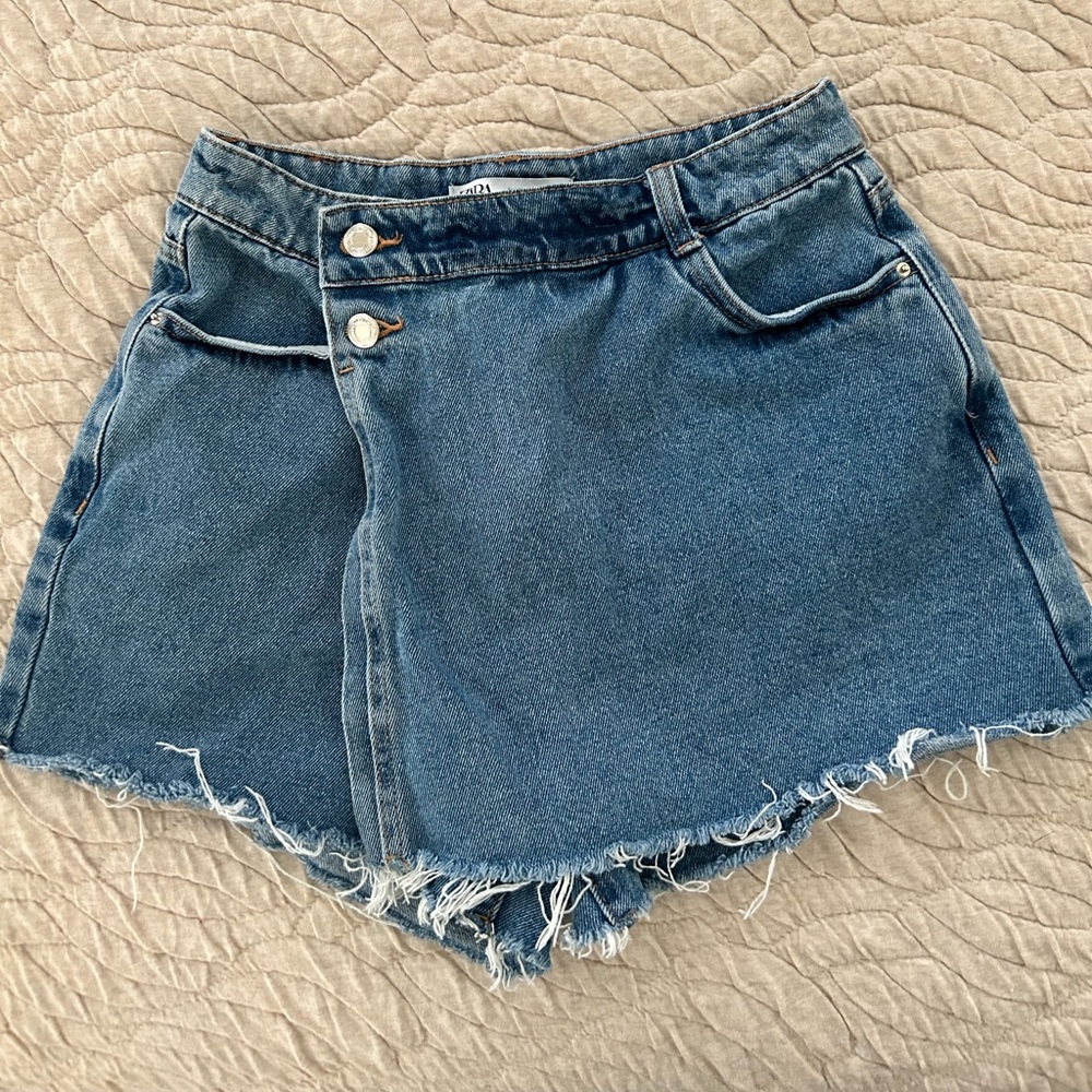 Zara Denim Blue Women's Skort
